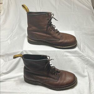 Dr. Martens Dark Brown Leather Men's Boots